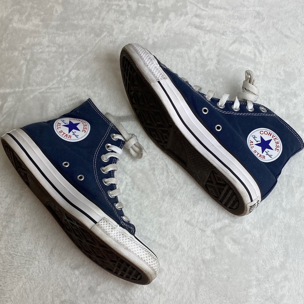 Converse Navy Blue High-Top Sneakers